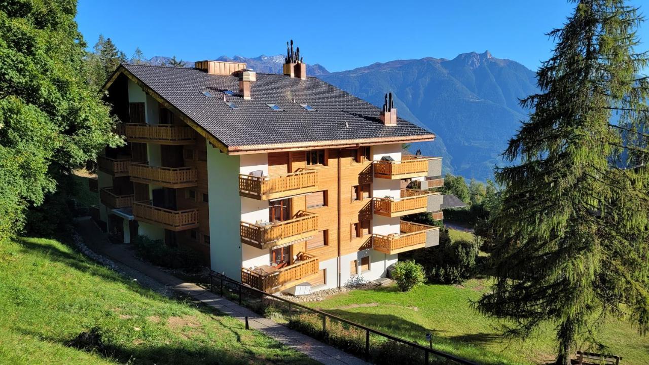 Appartement chaleureux à Ovronnaz Extérieur photo